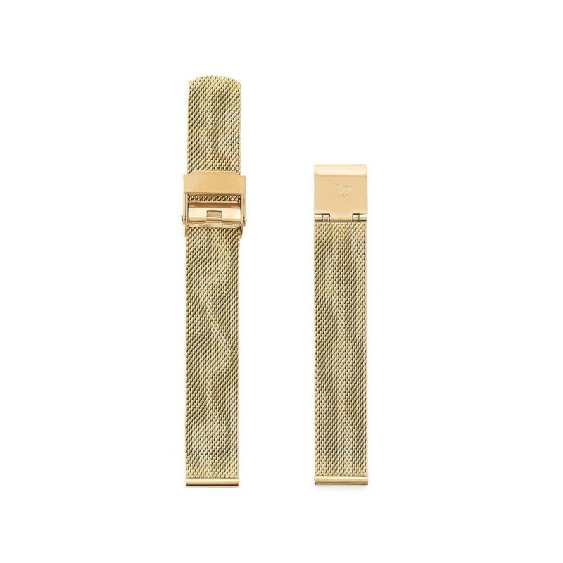 オリビアバートン OLIVIA BURTON 12mm 替えベルト ステンレススチール ゴールドメッシュ 腕時計用ベルト/12mm幅ベルト