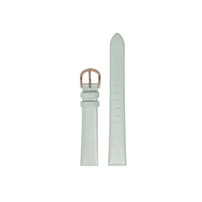 オリビアバートン OLIVIA BURTON 14mm 替えベルト レザー セージ ＆ ローズゴールド 腕時計用ベルト/14mm幅ベルト