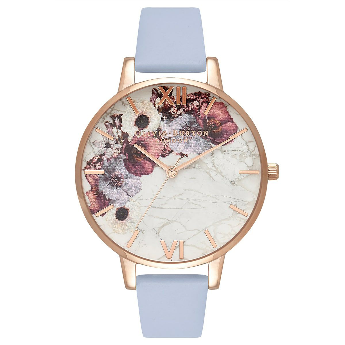 OLIVIA BURTON ローズゴールド フラワー柄時計（オリビア・バートン  
